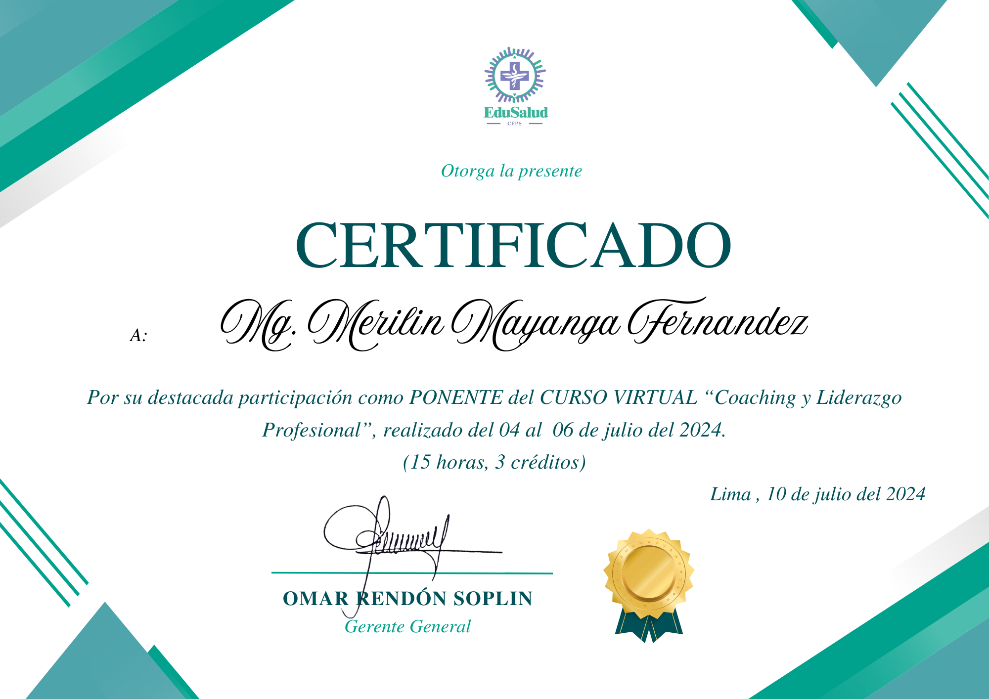 Certificación por capacitación